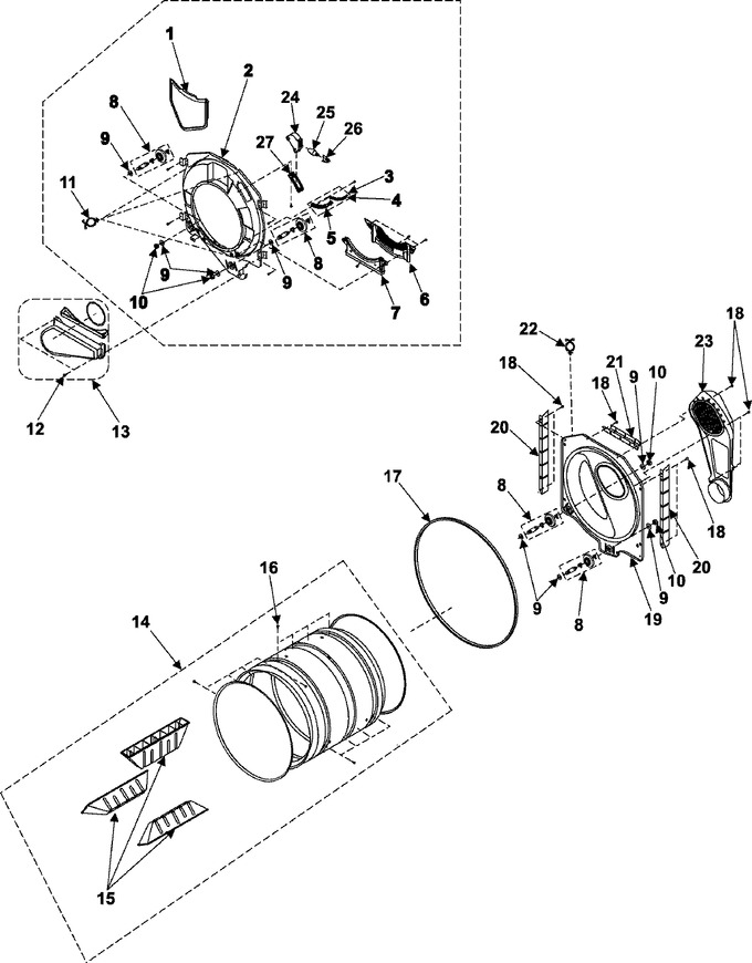Diagram for DV316BEC/XAA