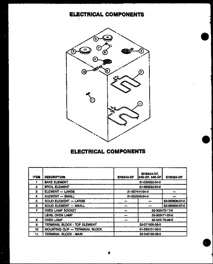 Diagram for EHS345-OF (BOM: EHS3450OF)