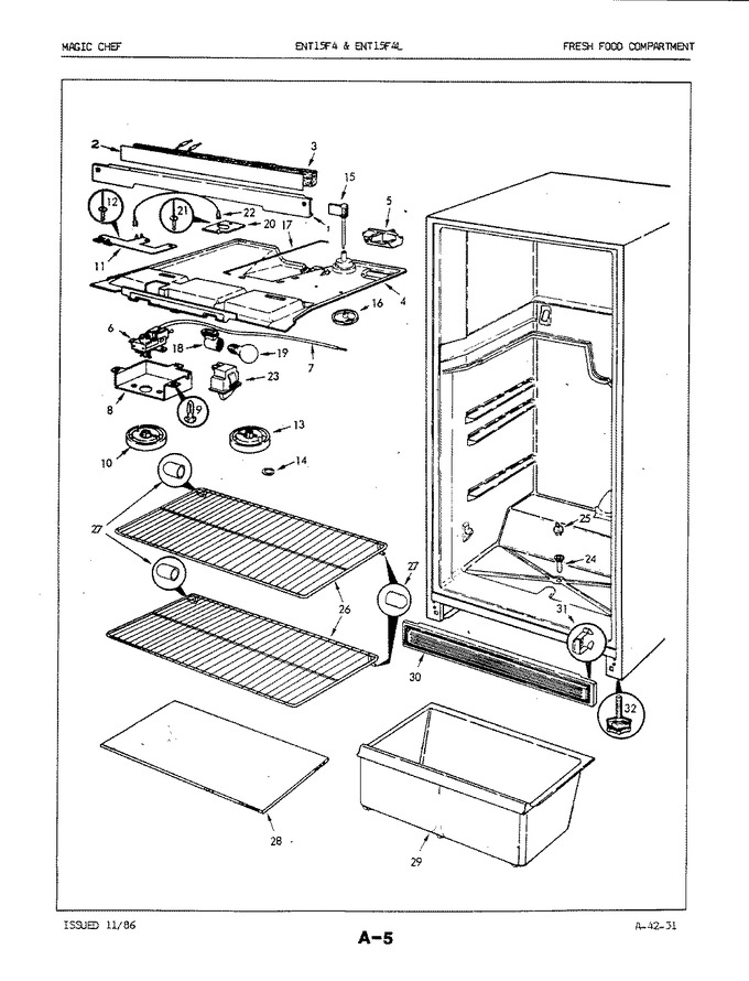 Diagram for ENT15F4LA (BOM: 5A79B)