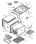 Diagram for 04 - Main Top And Oven Assy