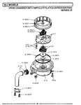 Diagram for 01 - Drain Chamber/impeller Plate & Shredder