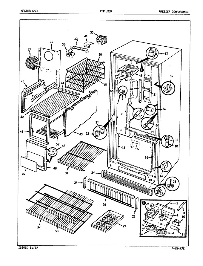 Diagram for FNF17E8 (BOM: EY43B)