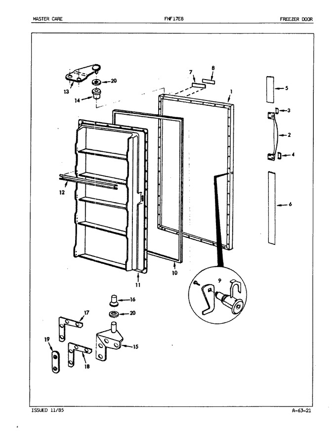 Diagram for FNF17E8 (BOM: EY44A)
