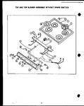 Diagram for 08 - Top & Top Burner Assy Without Spark Ign