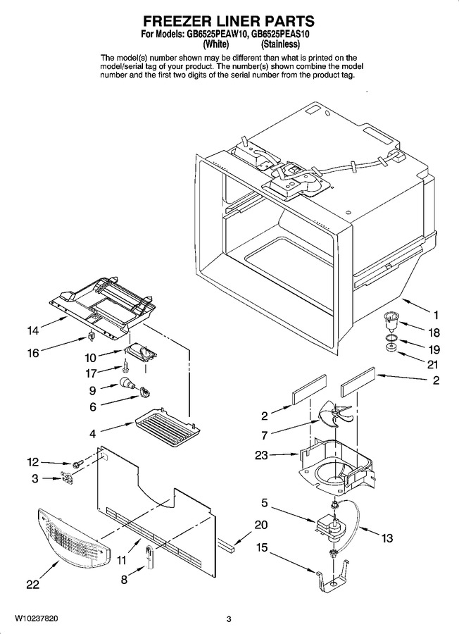 Diagram for GB6525PEAW10