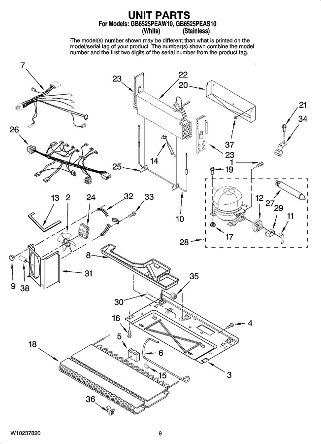 Diagram for GB6525PEAS10
