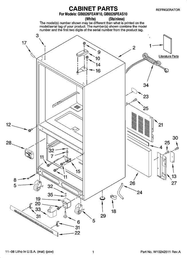 Diagram for GB6526FEAW10