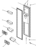 Diagram for 09 - Freezer Door (gc2225gekb/s/w)