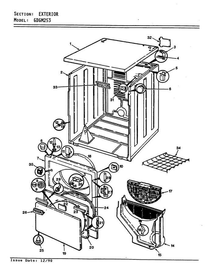 Diagram for GDGM253W
