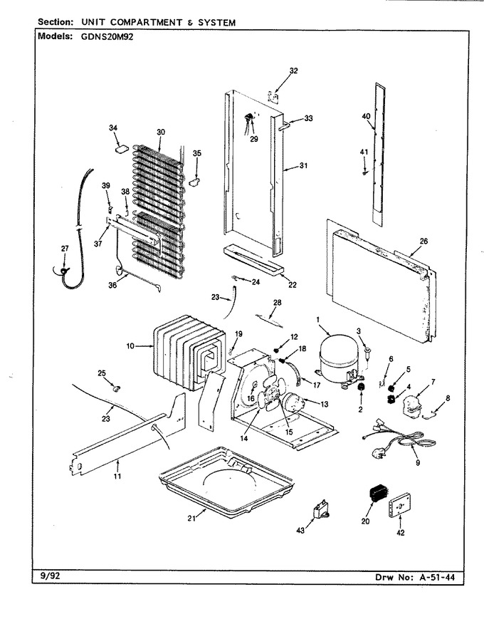 Diagram for GDNS20M92 (BOM: CP10A)