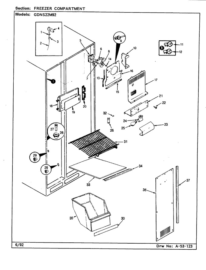 Diagram for GDNS22M92 (BOM: CP33A)
