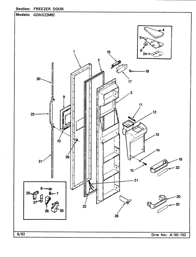 Diagram for GDNS22M92 (BOM: CP33A)