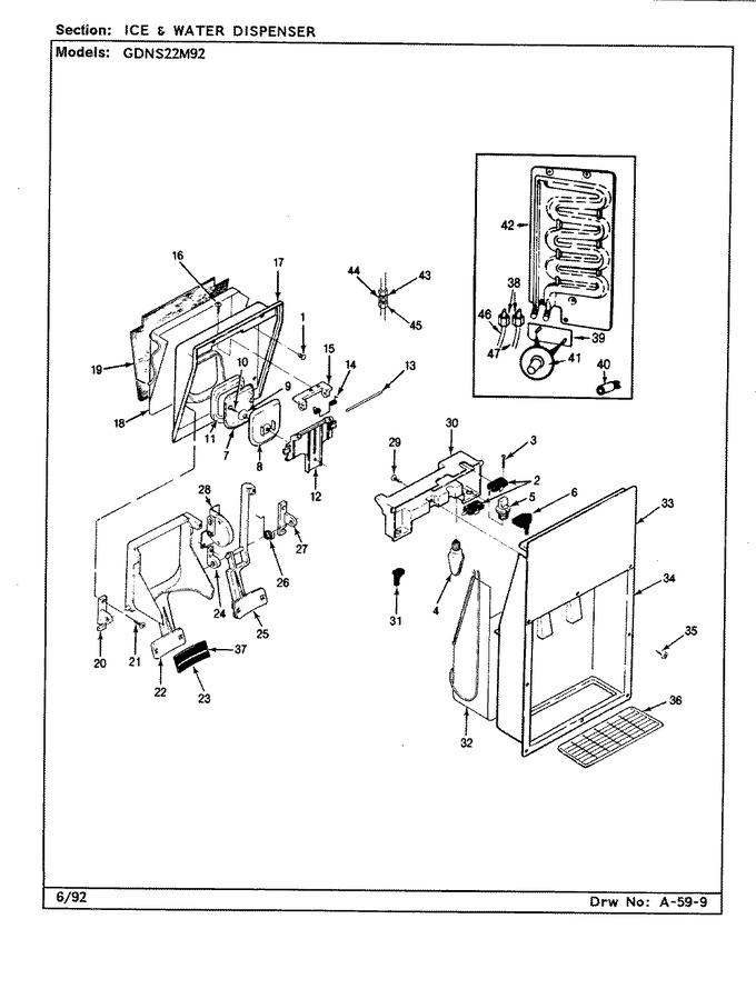 Diagram for GDNS22M92 (BOM: CP33A)