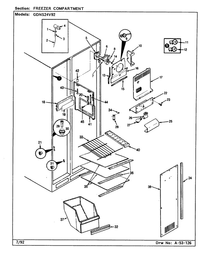 Diagram for GDNS24V92 (BOM: CP83A)
