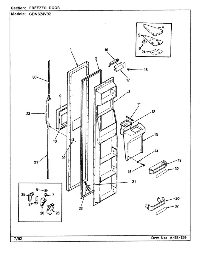 Diagram for GDNS24V92 (BOM: CP83A)