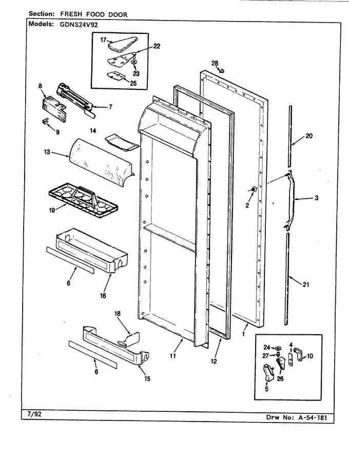 Diagram for GDNS24V92 (BOM: CP83A)