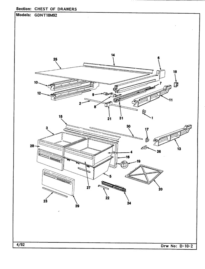Diagram for GDNT18M92 (BOM: CF45B)