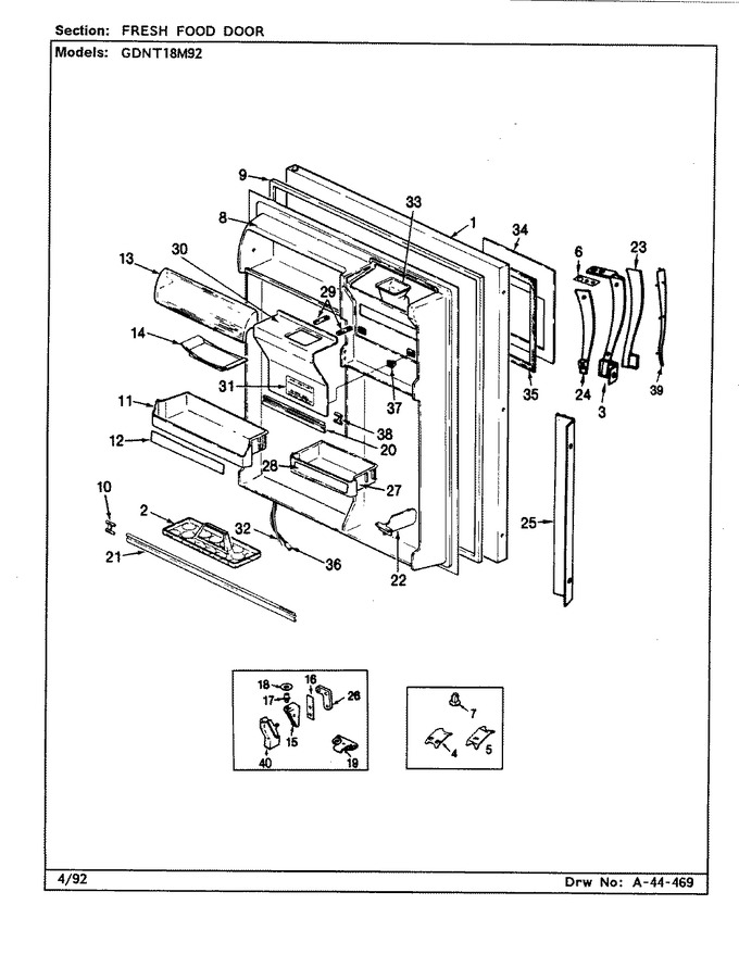 Diagram for GDNT18M92 (BOM: CF45B)