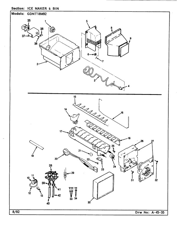 Diagram for GDNT18M92 (BOM: CF45B)