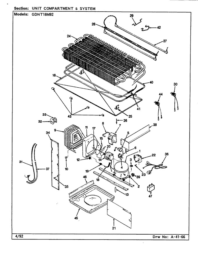 Diagram for GDNT18M92 (BOM: CF45B)