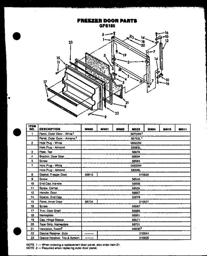Diagram for GFS185/MN02