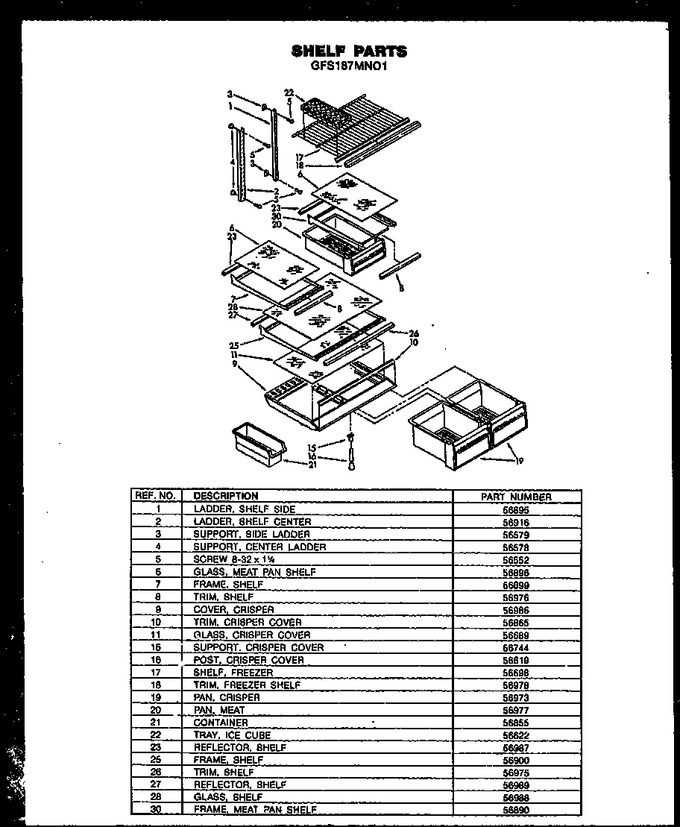 Diagram for GFS187MN01 (BOM: GFS187MN0 1)