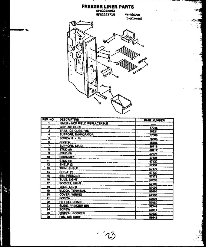 Diagram for GFS227110 (BOM: MN10)