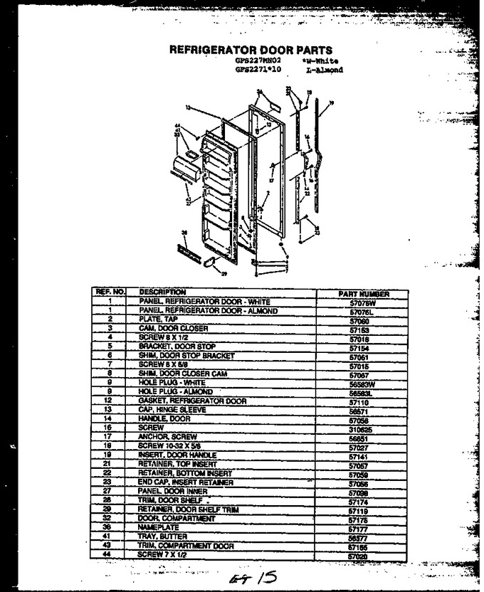 Diagram for GFS227110 (BOM: MN10)