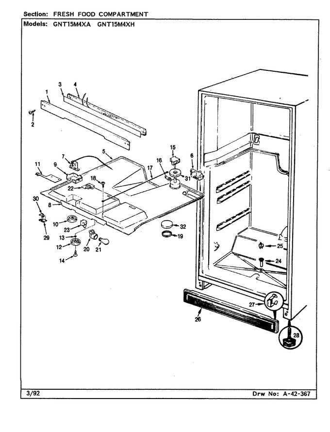 Diagram for GNT15M4XH (BOM: CF09A)