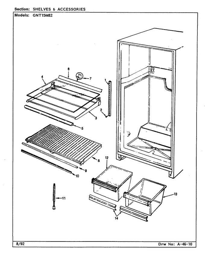 Diagram for GNT15M82 (BOM: CF15A)