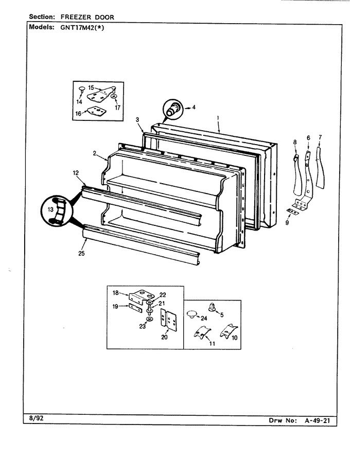 Diagram for GNT17M42 (BOM: BF36A)