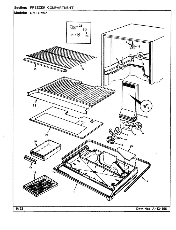 Diagram for GNT17M92 (BOM: CF28A)