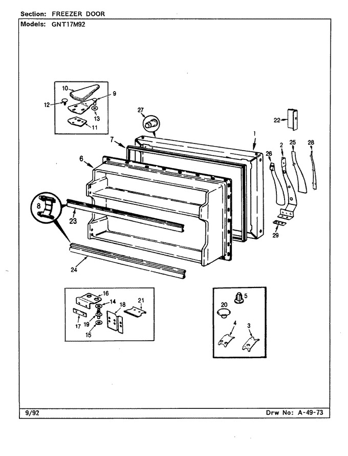 Diagram for GNT17M92 (BOM: CF28A)