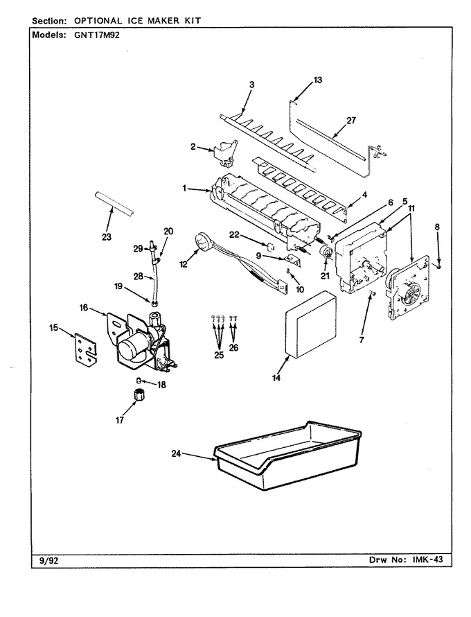 Diagram for GNT17M92 (BOM: CF28A)