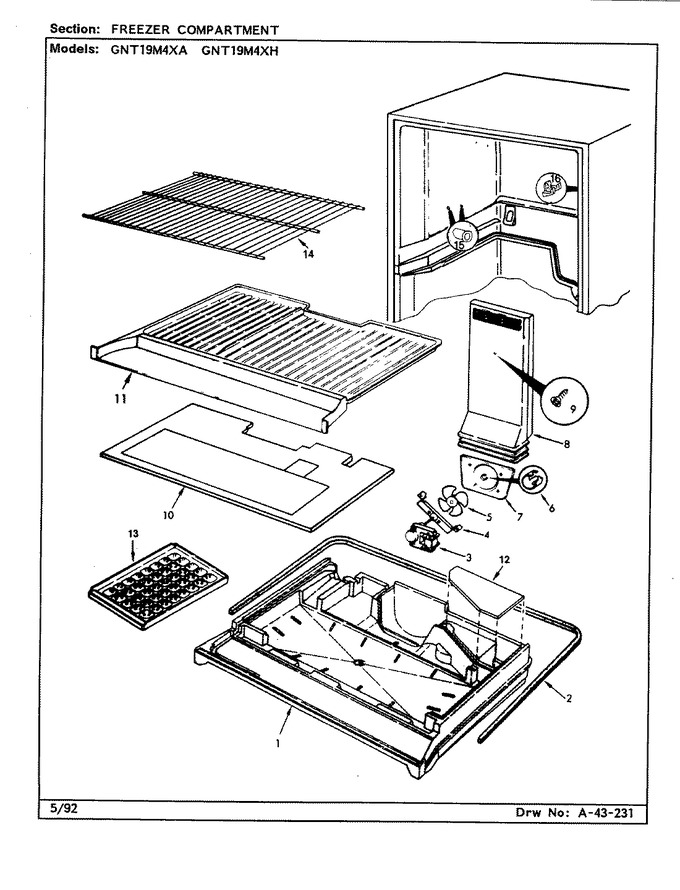 Diagram for GNT19M4XH (BOM: CL63A)