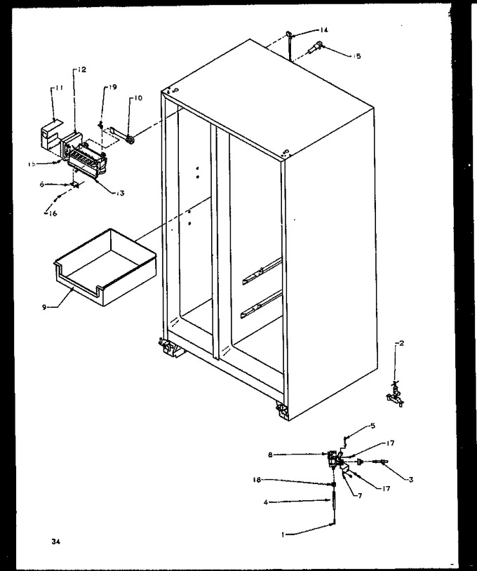 Diagram for GRI2001WW (BOM: P1168201W W)
