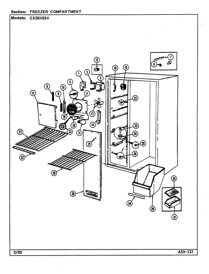 Diagram for GS20X83V (BOM: DP05A)