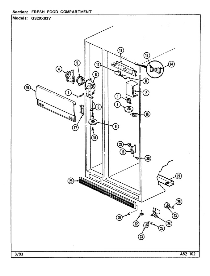 Diagram for GS20X83V (BOM: DP05A)