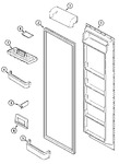 Diagram for 08 - Fresh Food Inner Door (gs2126padb)