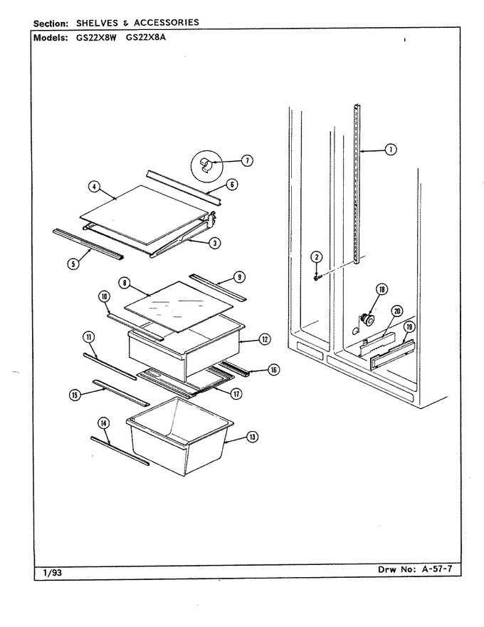 Diagram for GS22X8A (BOM: DR17A)