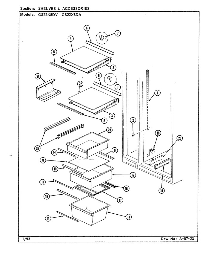 Diagram for GS22X8DA (BOM: DR34A)