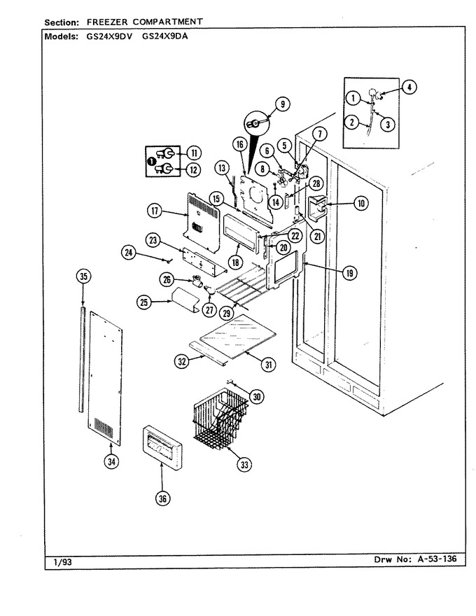 Diagram for GS24X9DV (BOM: DR85A)