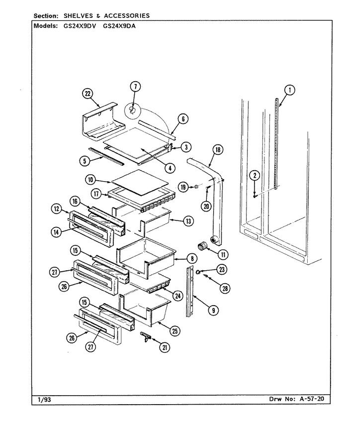 Diagram for GS24X9DV (BOM: DR85A)