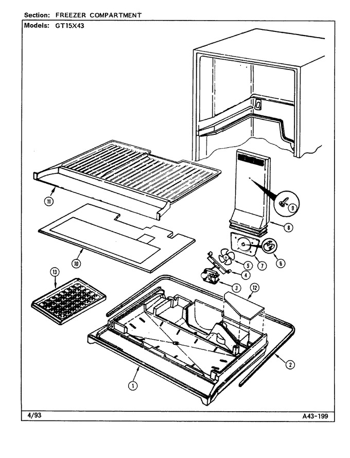 Diagram for GT15X43 (BOM: DF02A)