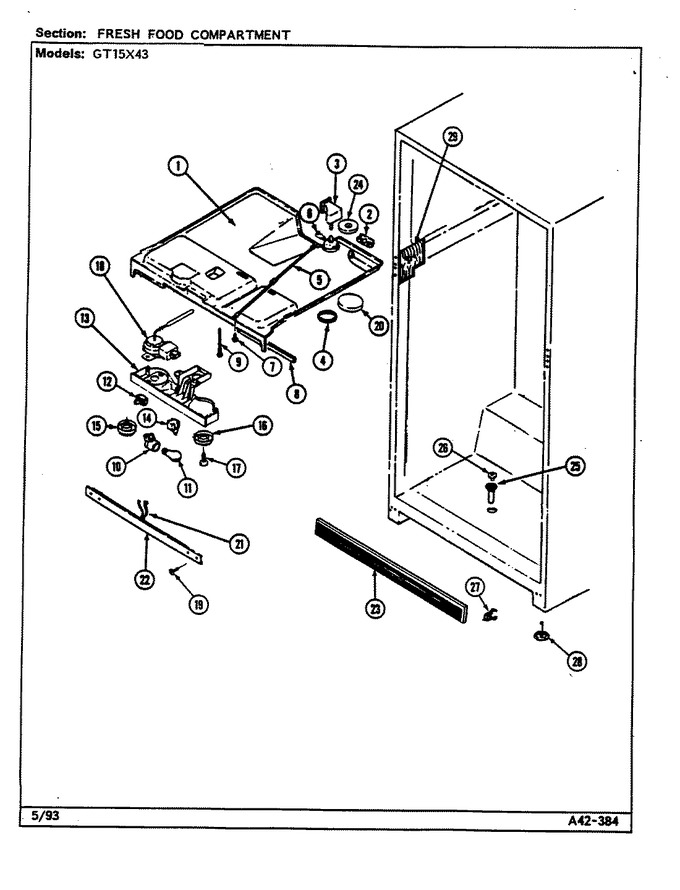 Diagram for GT15X43 (BOM: DF02A)
