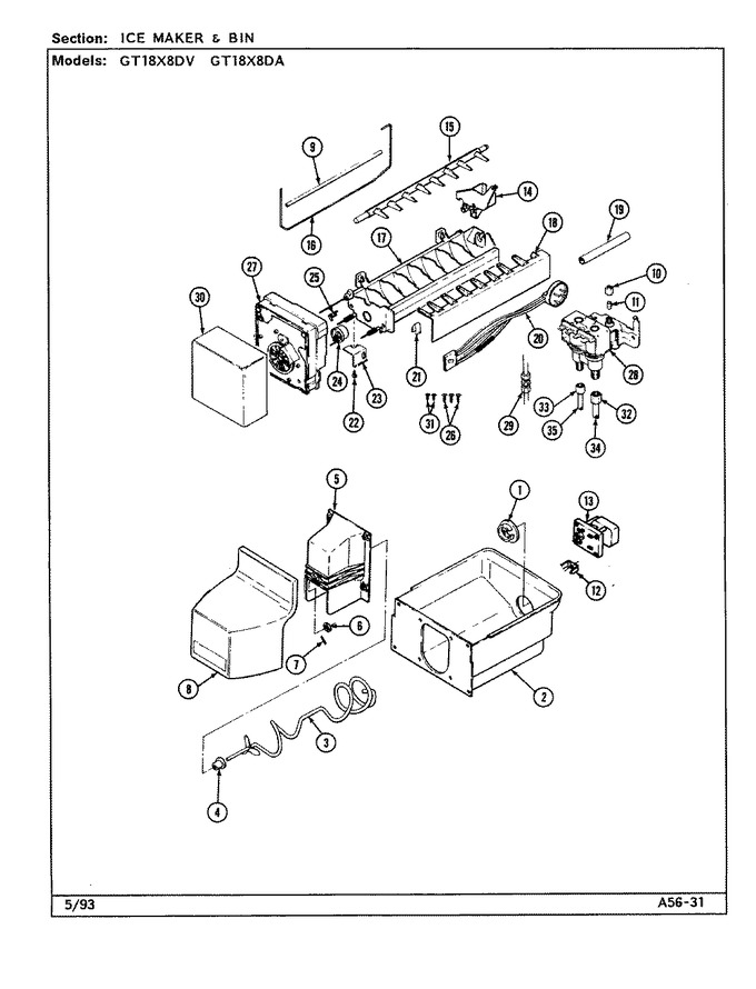 Diagram for GT18X8DV (BOM: DC44A)