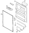 Diagram for 06 - Fresh Food Inner Door (bisque)
