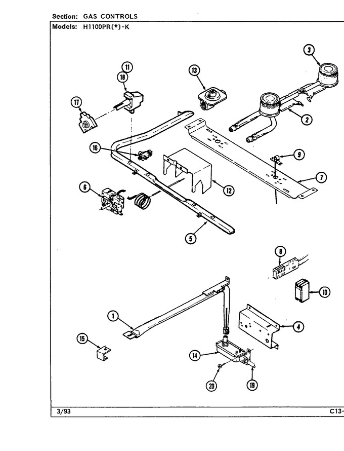 Diagram for H1100PRA-K