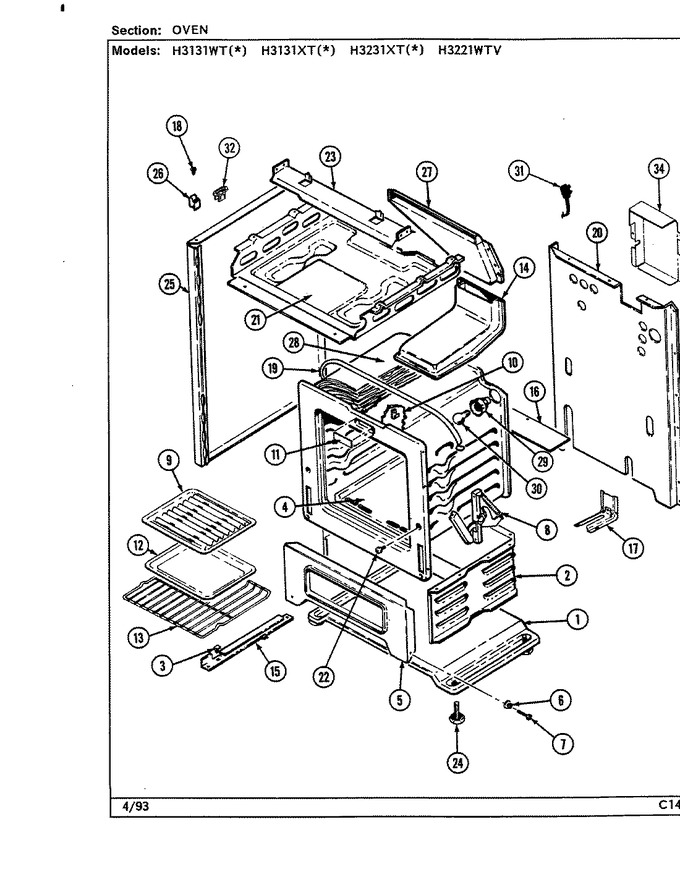 Diagram for H3131WTW