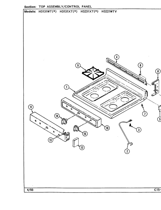 Diagram for H3131WTW
